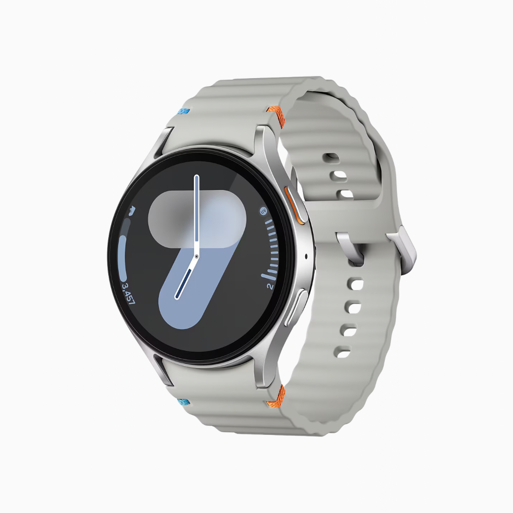 Samsung Galaxy Watch 7 in Gray with a Sleek Design and Sporty Strap for Fitness Tracking