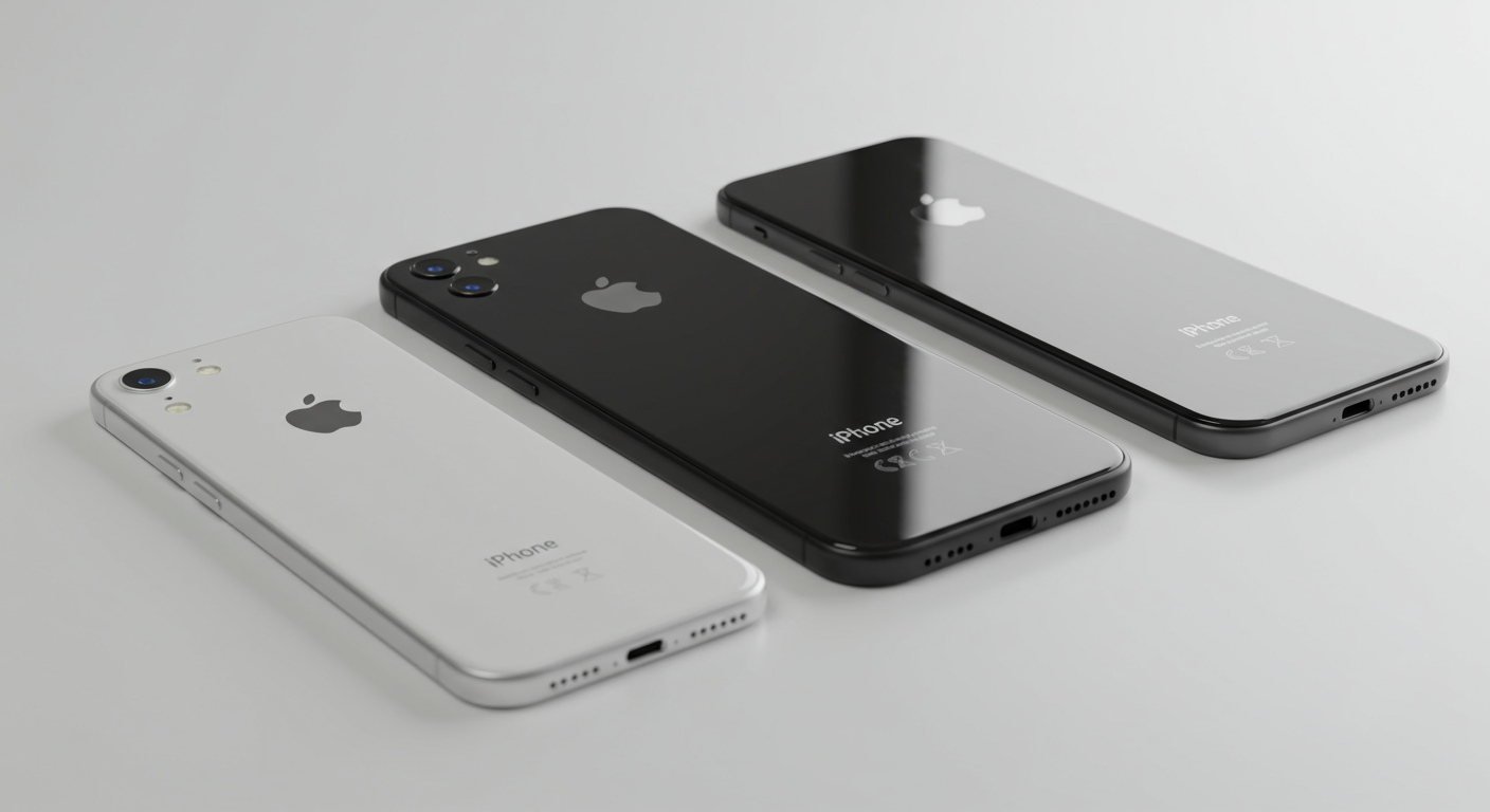 Comparison of iPhone 17 with previous models showing performance and design enhancements