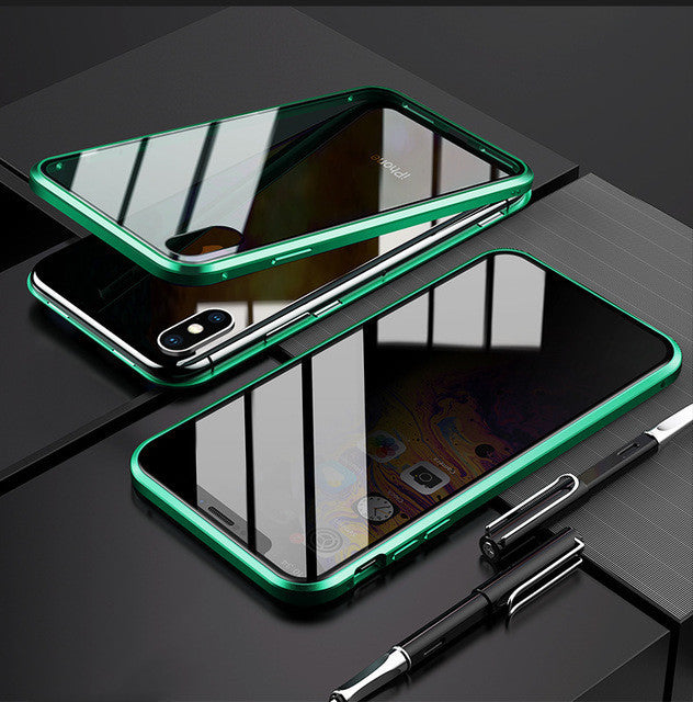 Coque de téléphone magnétique anti-regards et de confidentialité – Protection magnétique à 360°