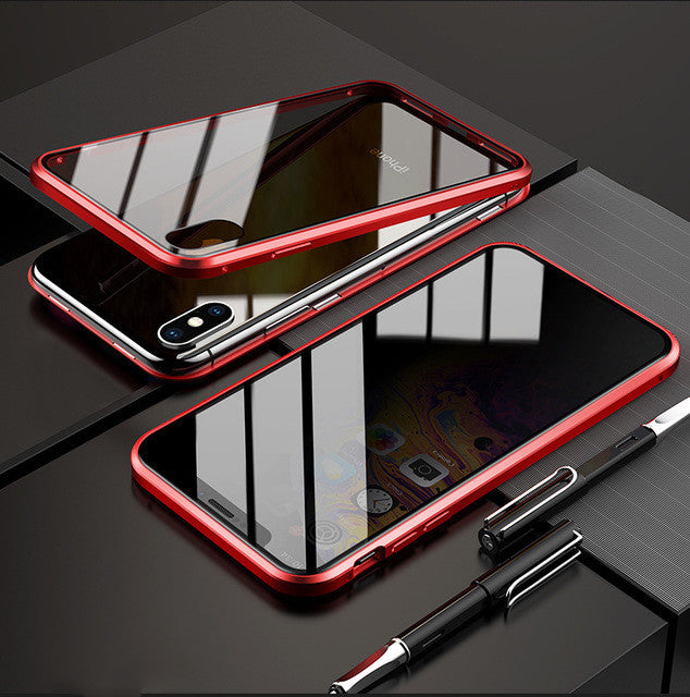 Coque de téléphone magnétique anti-regards et de confidentialité – Protection magnétique à 360°
