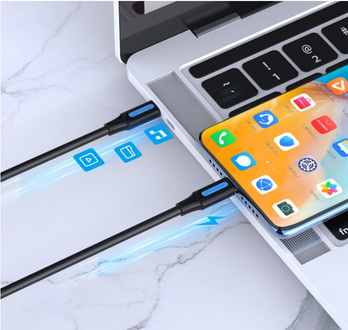 Câble USB Type C Charge Rapide 3A Longueur 0,25 à 3 m