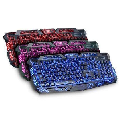 Illuminated Gaming Keyboard for Gamers with Optimal Comfort