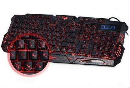Illuminated Gaming Keyboard for Gamers with Optimal Comfort