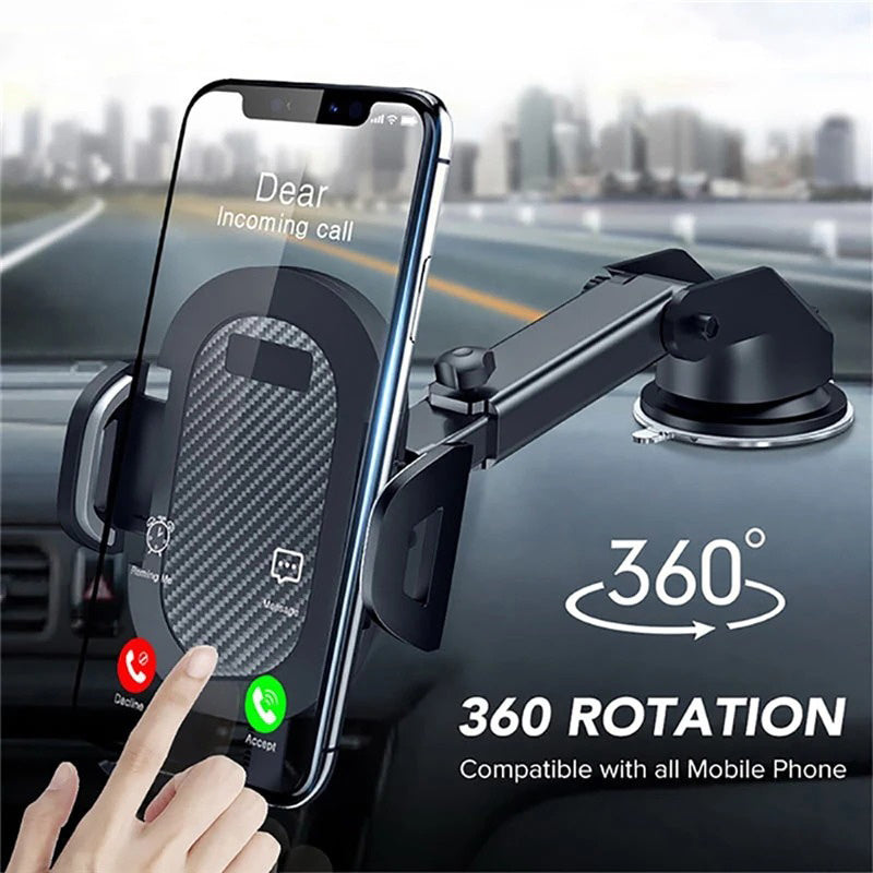 Robust and compact ABS EVA car phone holder