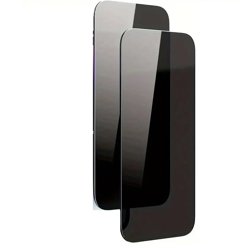 Black Anti-Spy Tempered Glass For iPhone