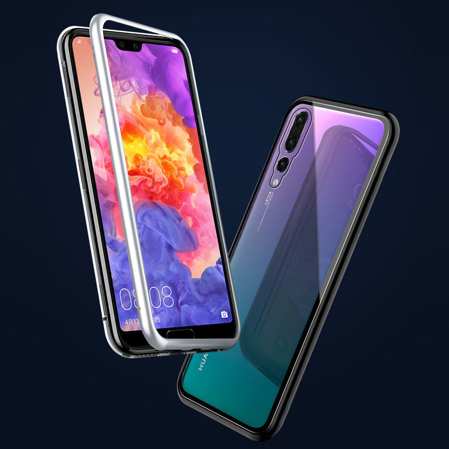 Coque de téléphone en verre magnétique