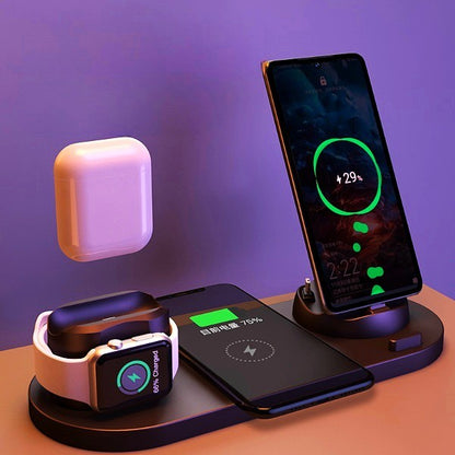 Station de charge sans fil 6 en 1