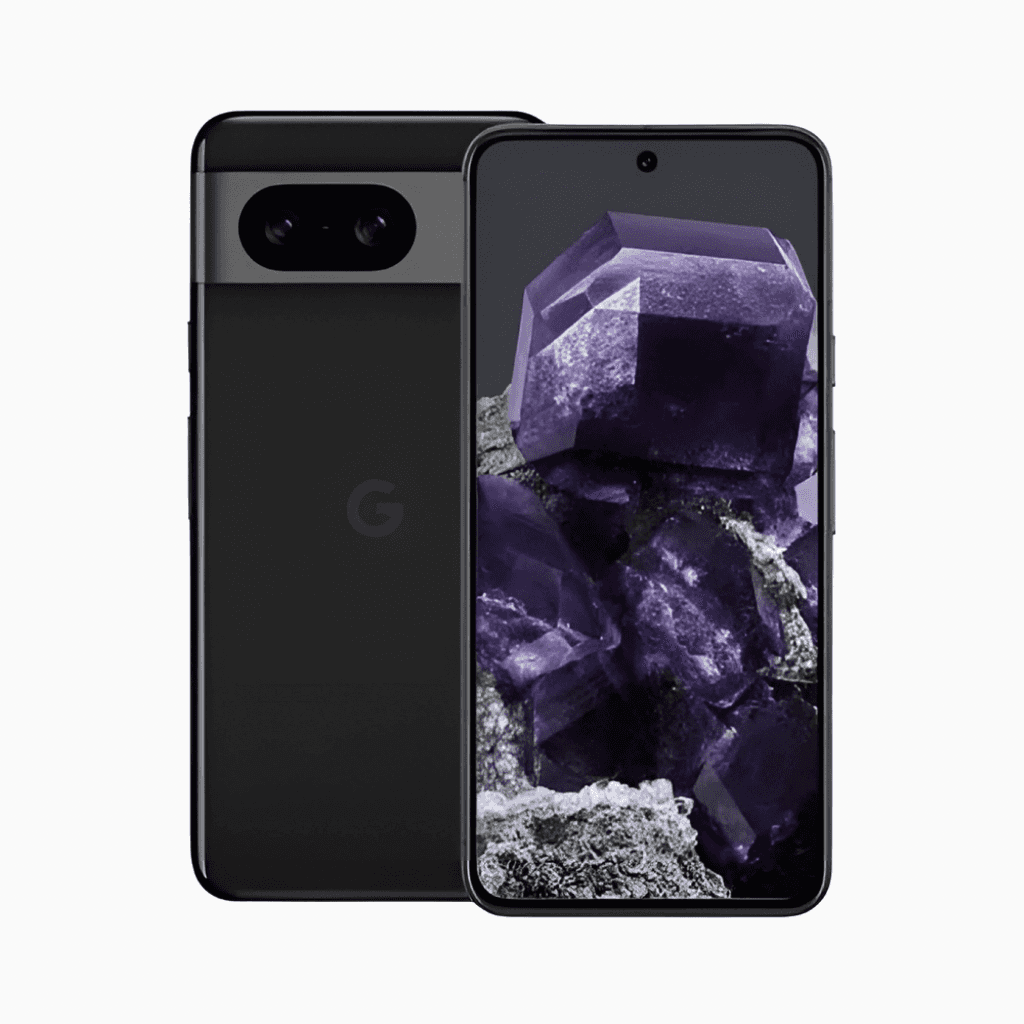 Smartphone Google Pixel 8 avec design élégant et caméra avancée pour des photos éclatantes