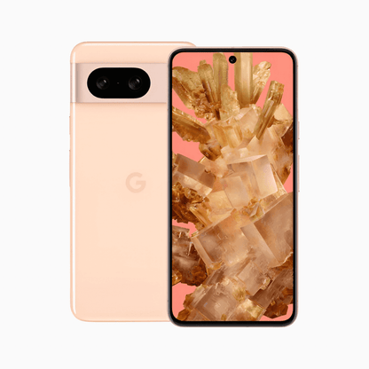 Smartphone Google Pixel 8 avec un écran vibrant et un design élégant à l'arrière.